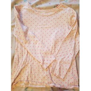 Old Navy Pink Polka Dot Shirt